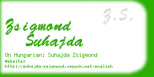 zsigmond suhajda business card